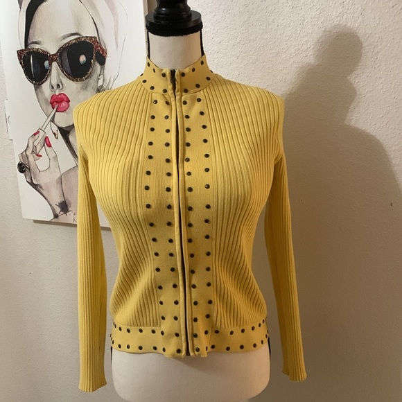 ❌SOLD❌🟡Sweater - Ribbed & studded high-collar / Size M / NEW! No tags / Comfy - Picture 3 of 13